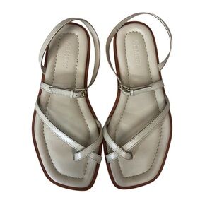 A.Emery Pae Cream Bone Leather Sandals Size 36